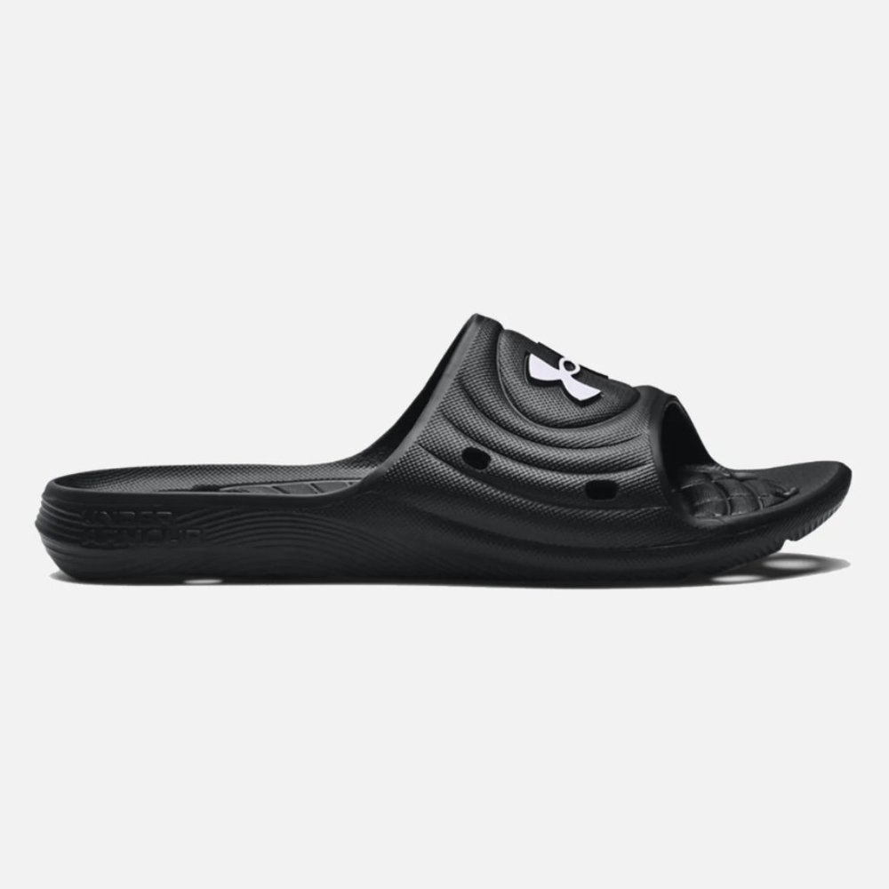 🔥3 x Host Pick🔥NEW Under Armour Locker IV Slide Men's 3023758 001 Size 9 Black - Picture 3 of 5